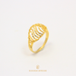 Fashion Wave Strips Gold Ring