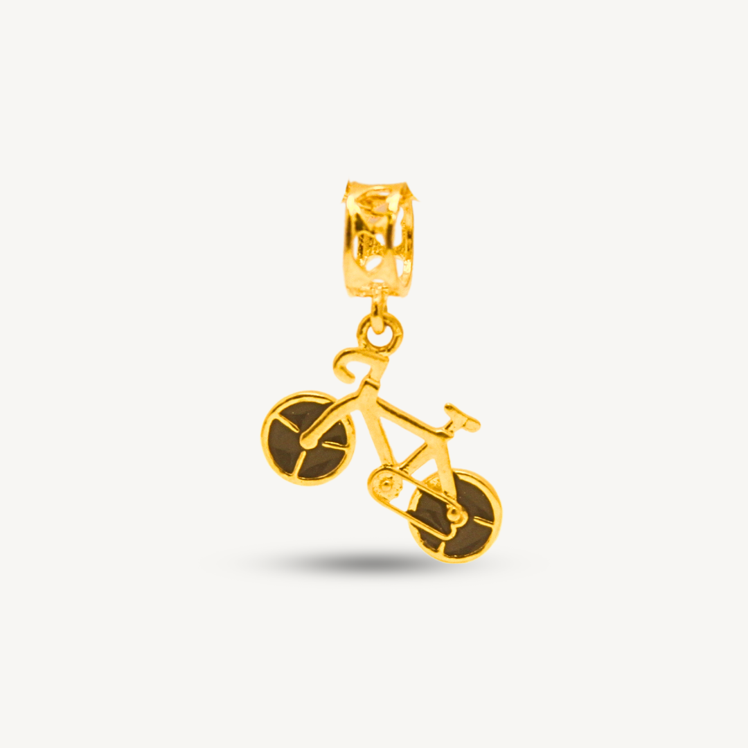 916 Bicycle Danging Gold Loket Charm Pendant | Charm Pendant Dangle | Elegold