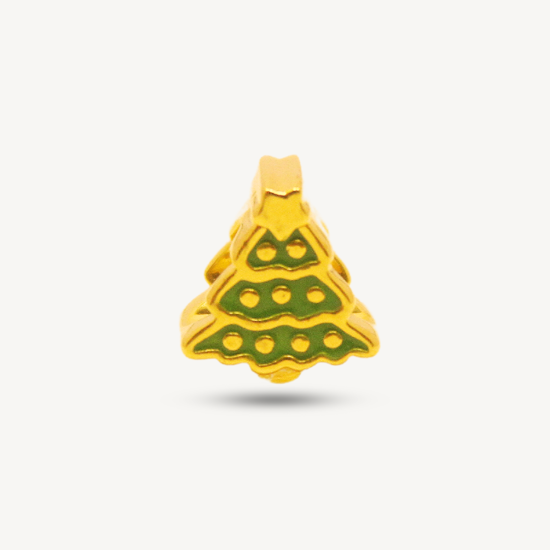 916 Christmas Tree Loket Charms Bajet | Elegold - 20N7N