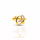 Elegold Fashion White Gold Plated 916 Gold Ring - 20HTY