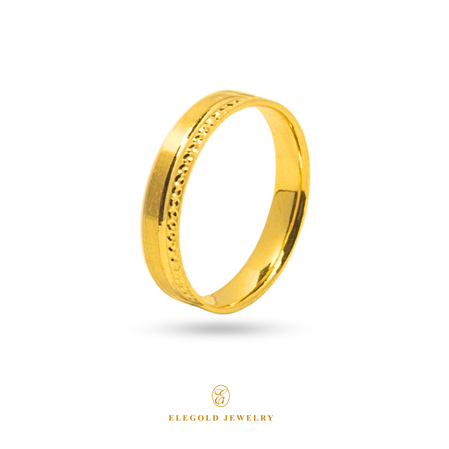 Elegold Jewelry · Wedding Gold RIng · Solid Gold Ring · 916 Gold RIngs · 22K Gold Ring · 22K Gold Jewellery · 22K Solid Gold · 916 Gold · 916 Gold RIng · 22K Solid Gold Jewellery · Gold Jewellery · Blessing Gold Jewellery · Wedding RIng