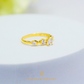 Elegold 5 Stone CZ Gold Ring - 20JWV