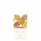 Elegold Double Color Flower Fashion 916 Gold Ring