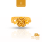 916 Gold Flower Ring Dual Color | Cincin Fesyen Daun Emas 916 | Elegold