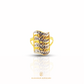 Elegold Flat White Gold Plated 916 Gold Ring - 20KTX