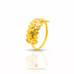 Shiny Leaf Gold Ring