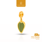 916 Green Stone Leaf Loket Charm Pendant Bajet | Elegold - 20L8F