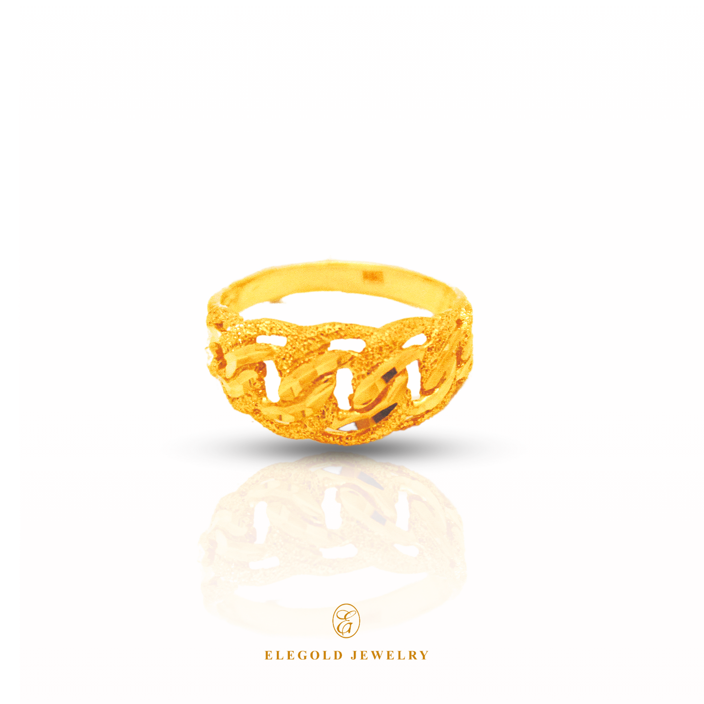 Elegold Coco 916 Gold Ring - 20LMH