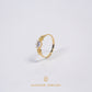 Elegold Fashion CZ Stone Gold Ring