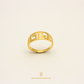 ELEGOLD Fashion Polish Greek 916 Gold Ring