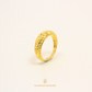 Shiny Cut Solid Gold Ring