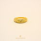 Shiny Cut Solid Gold Ring