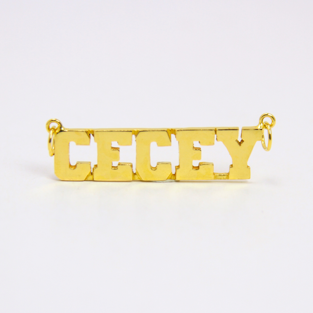 Custom Nameplate 916 Gold Personalized