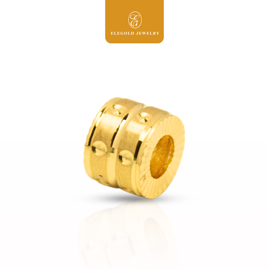 Solid Sandy Shiny Charm Gold Pendant Elegold