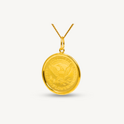 1883 English Gold Coin Gold Pendant Elegold