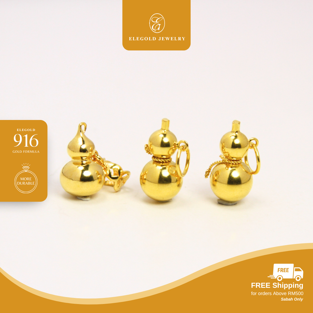 Gourd Hulu Gold Pendant Elegold