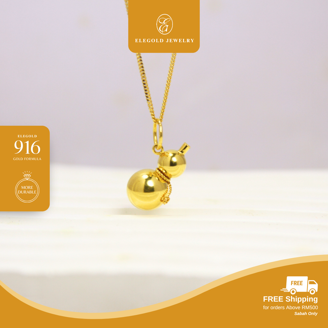 Gourd Hulu Gold Pendant Elegold