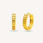 Plain Square Hoop Gold Earring Elegold