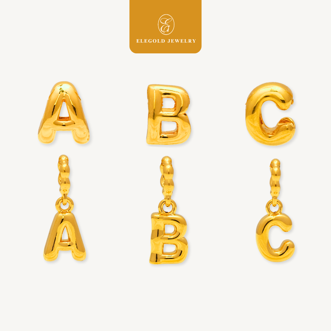 Alphabet Plain Pass Through & Dangling Charm Collection