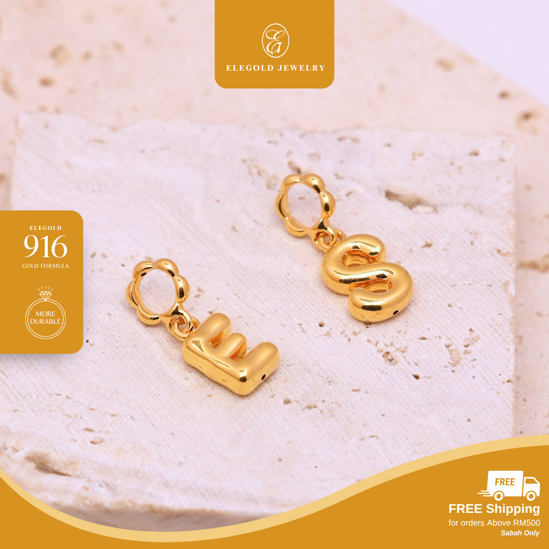 Alphabet Plain Pass Through & Dangling Charm Collection
