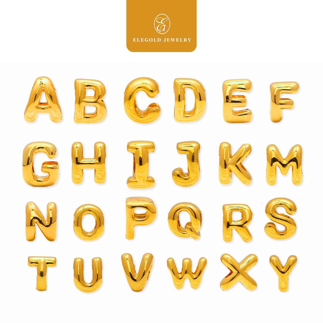 Alphabet Plain Pass Through & Dangling Charm Collection
