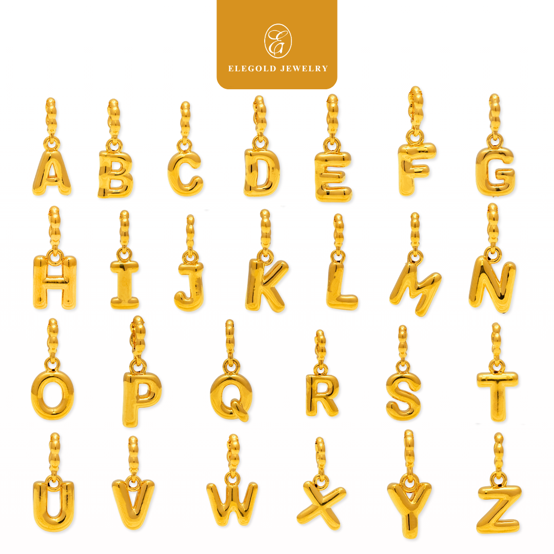 Alphabet Plain Pass Through & Dangling Charm Collection
