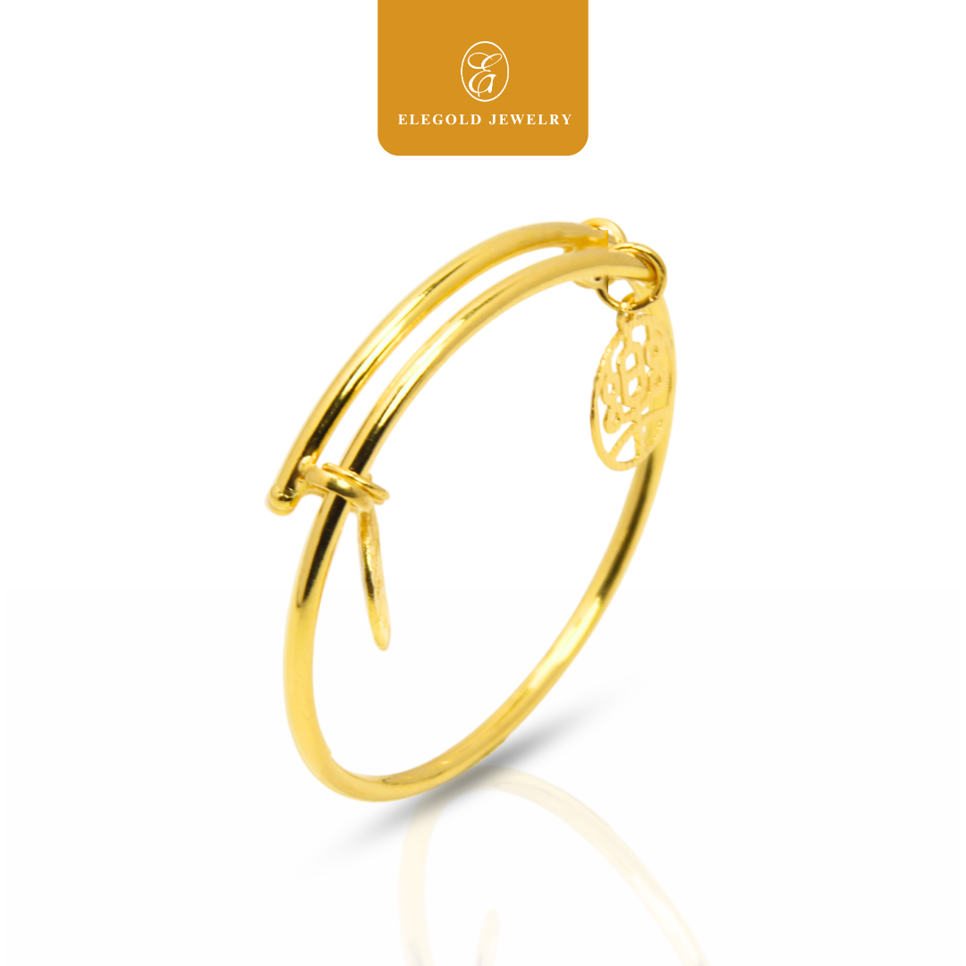Shiny Prosperity Bangle | Baby Kanak | Gold Bangle Elegold