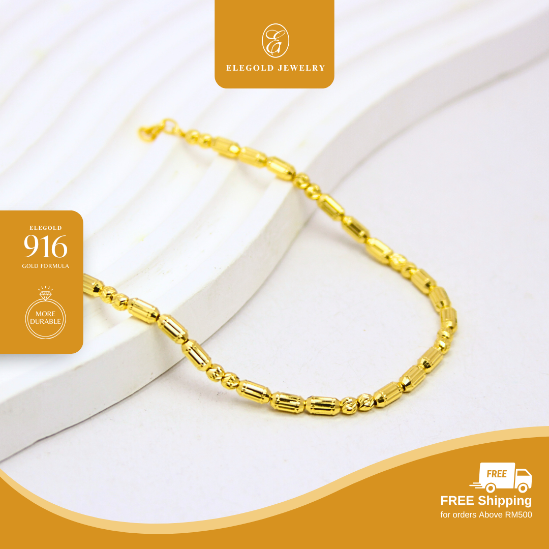 Classic Bead Bracelet Gold Bracelet Elegold