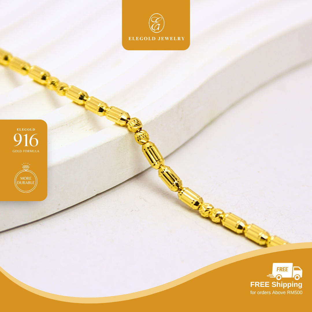 Classic Bead Bracelet Gold Bracelet Elegold