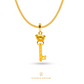 Elegold 916 Gold Key Bear Pendants - 20JN8