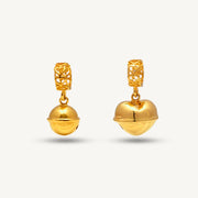 Elegold 916G Plain Bell Small Big Charm Loket Pendant - 20U84