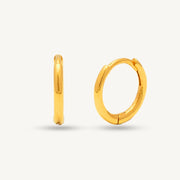 Elegold 916G Minimalist Plain Classic Solid Clip Earring Subang Anting-Anting - 20U9H