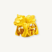 Elegold 916G Prosperity Abacus Horse Chinese Zodiac Charm Loket Pendant - 20UX6