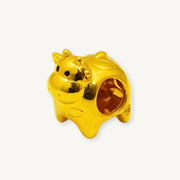 Elegold 916G Cow Plain Hallow Charm Loket Pendant - 20VFS