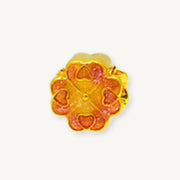 Elegold 916G Pink Petal Flower Hallow Charm Loket Pendant - 20VFX