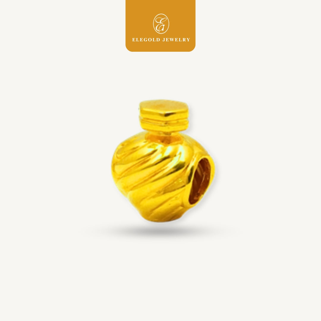 Elegold 916G Modern Luxury Perfume Bag Charm Loket Pendant - 20VG2