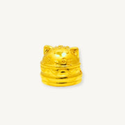 Elegold 916G Cat Tiny Plain 5G Hallow Charm Loket Pendant - 20VGJ