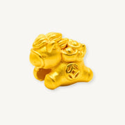 Elegold 999G Horse Chubby Cute Prosperity Coin Hallow Charm Loket Pendant - 20VGS