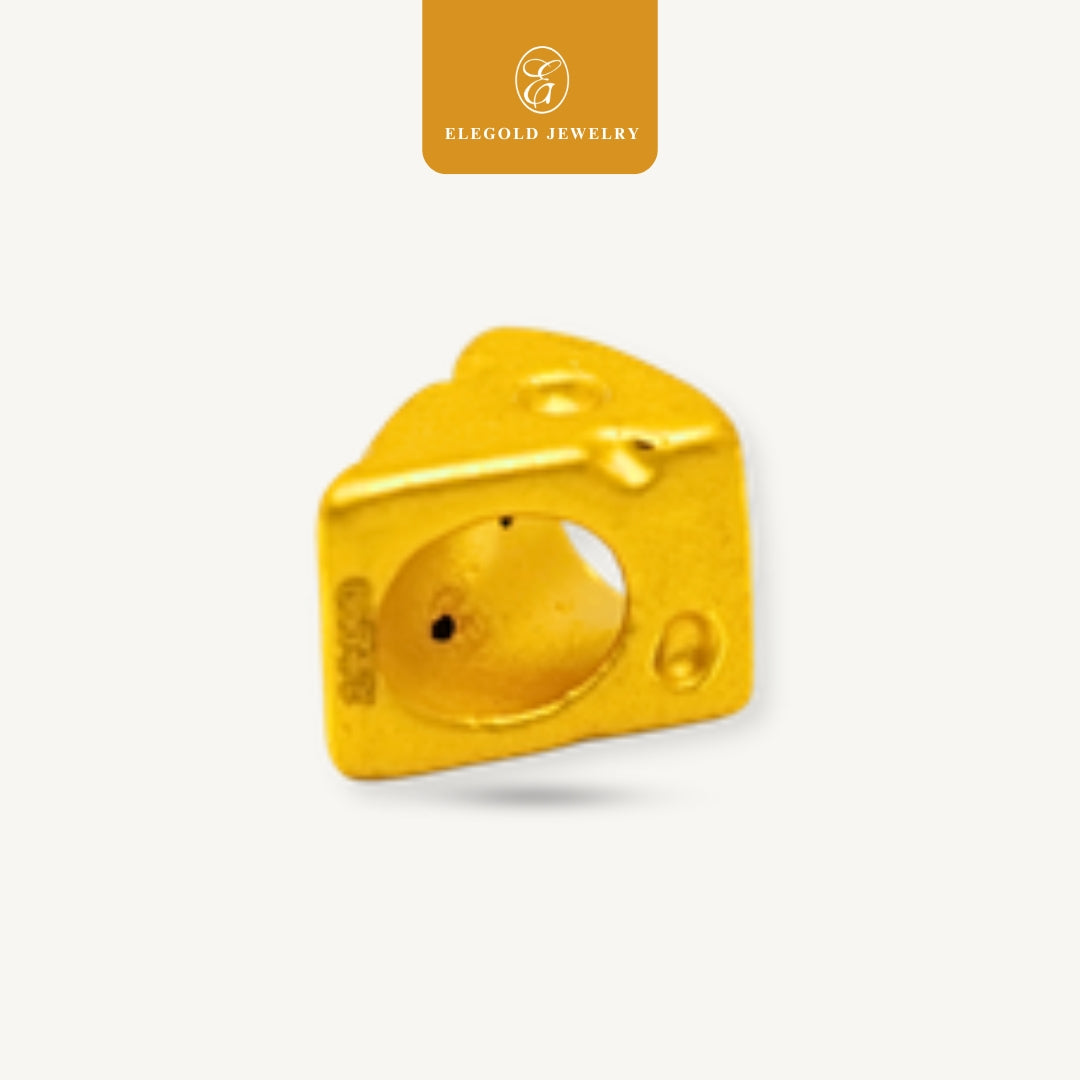 Elegold 999G Cheese Pastry Hallow Charm Loket Pendant - 20VGT