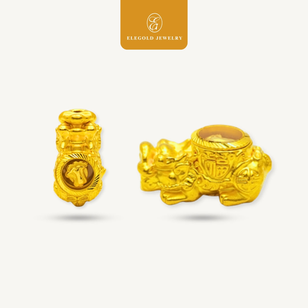 Elegold 999G Pixiu Prosperity Bold Charm Loket Pendant - 20VGX