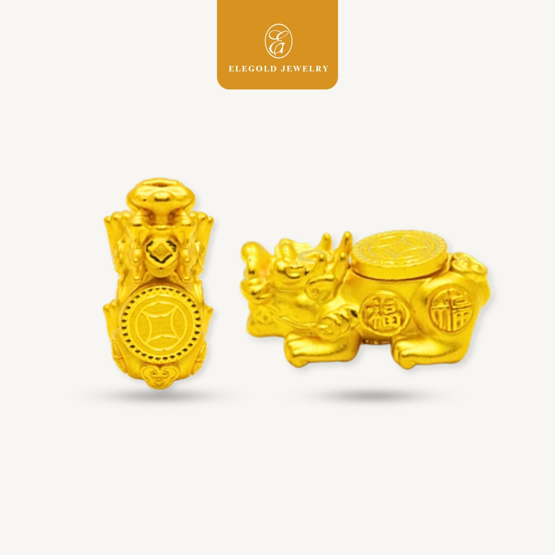 Elegold 999G Pixiu Prosperity Bold Charm Loket Pendant - 20VGY