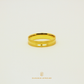 Elegold Premium Solid Centre Cut Matte Finish Thick 916 Gold Ring (Comfort) - 20L6R