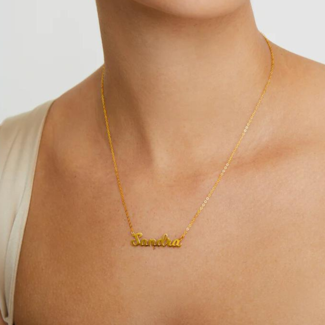 Custom Nameplate 916 Gold Personalized