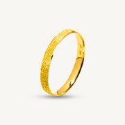 Sand Finish Comfort Fit Wedding Gold Ring Elegold
