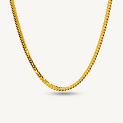 916G Franco Box Chain Rantai Leher Belut Padu Necklace Elegold - 20PPS