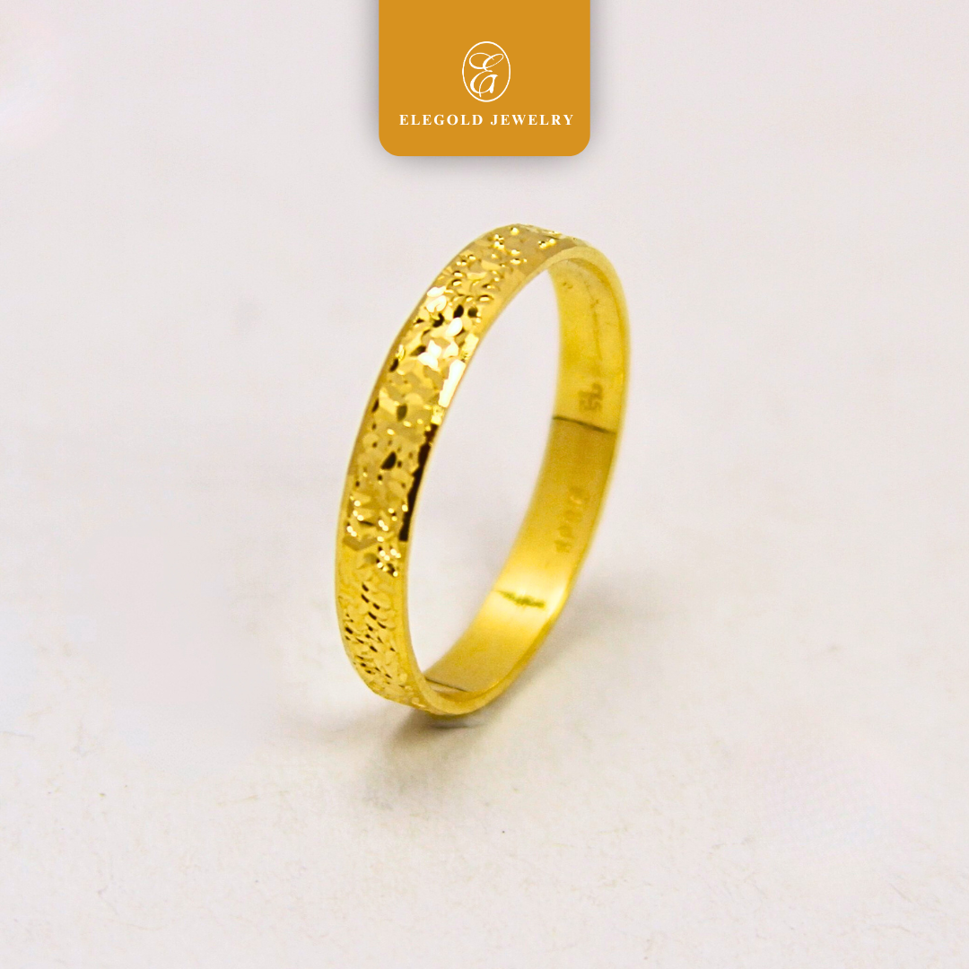 2g Sparkling Shiny Cut Wedding Ring Gold Ring Elegold
