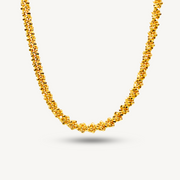 916G Jagung Solid Full Stair Chain Necklace Elegold - 20PAJ