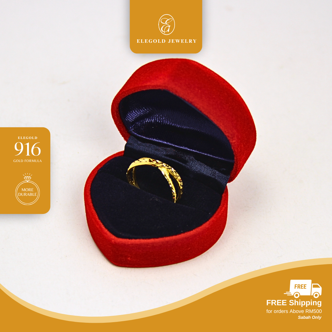 Twisted Fesyen Gold Ring Elegold
