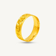 Fashion Shiny Cut Comfort Solid Wedding • Elegold Jewelry • Category: Cincin Ring • 916G