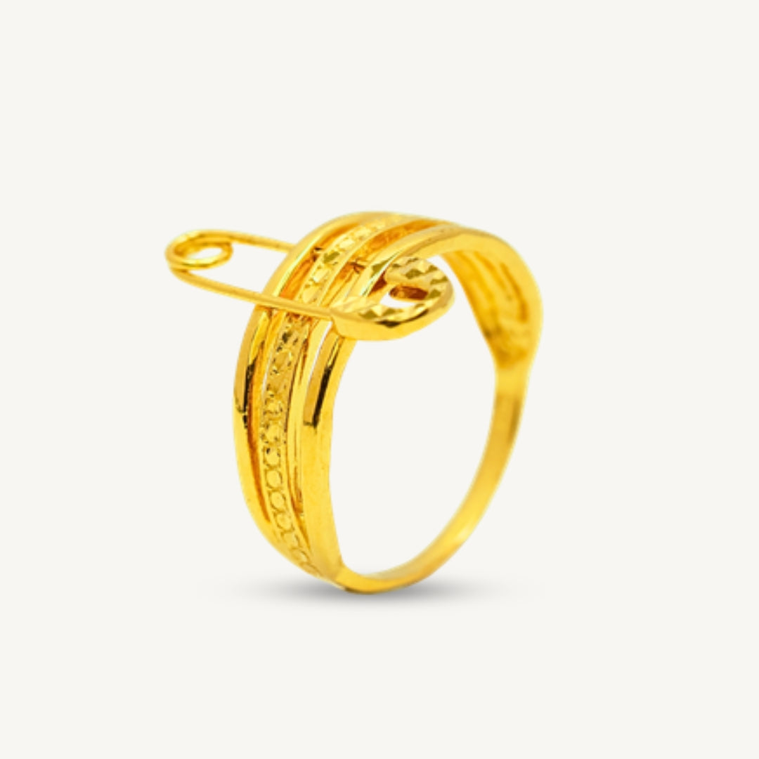 Paperclip Modern Kilat Shiny • Elegold Jewelry • Category: Cincin Ring • 916G